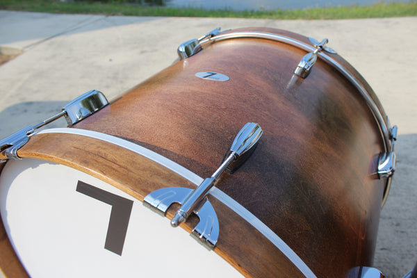 7drums 3 Piece Kit | Texas Aged Rustic Stain | Chrome | Beaver Tail