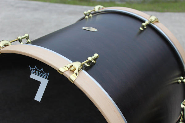 7drums 3 Piece Kit | Texas Aged Ebony Stain | Brass | Tube