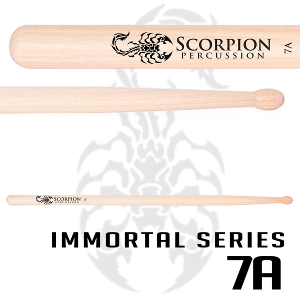Scorpion Percussion Immortal Series 7A Ball Tip - Lacquer Finish