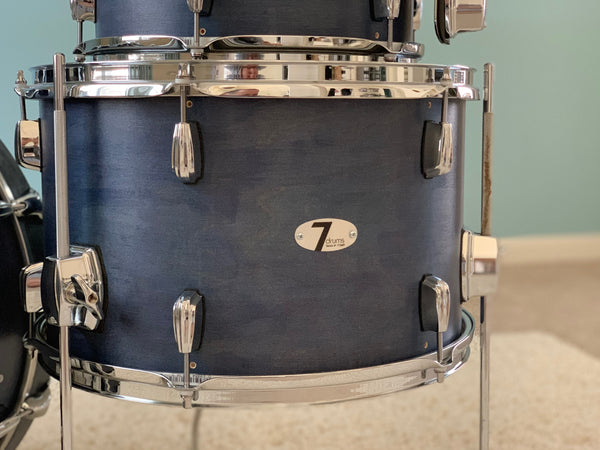 7drums 3 Piece Club Kit | Texas Aged Summit Blue | Chrome