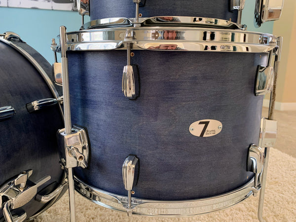 7drums 3 Piece Club Kit | Texas Aged Summit Blue | Chrome