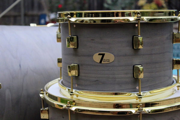 7drums 3 Piece Kit | Texas Aged Smoke Stain | Brass