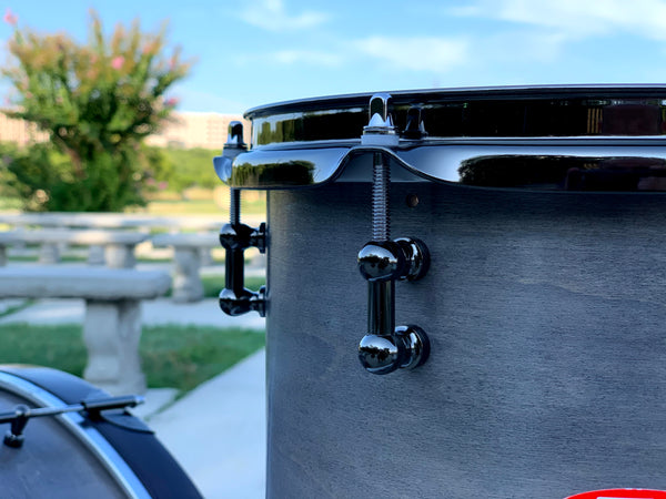 7drums "Thunder" 3 Piece Kit | Texas Aged Smoke Stain | Black Nickel