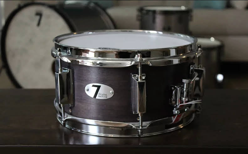 7drums 6x10 "Napoleon" Snare Drum | Texas Aged Ebony Stain | Chrome