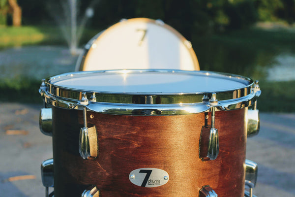 7drums "Texas Series" 3 Piece Kit | Texas Aged Rustic Stain | Chrome