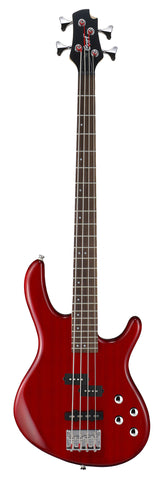 Cort ACTIONBASSPLUSTR Action Bass Guitar Trans Red