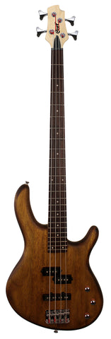 Cort ACTIONPJOPW Action PJ Bass Guitar Open Pore Walnut
