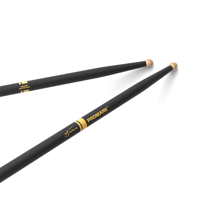 Promark Anton Fig ActiveGrip Hickory Round Drumsticks - Wood Tip