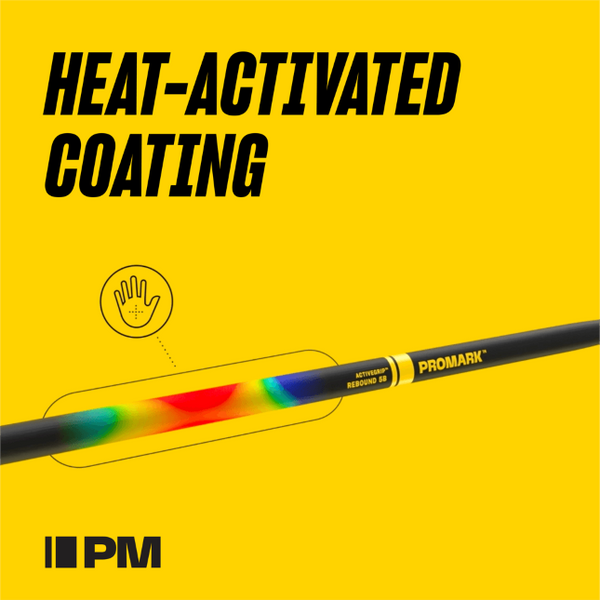 Promark Anton Fig ActiveGrip Hickory Round Drumsticks - Wood Tip