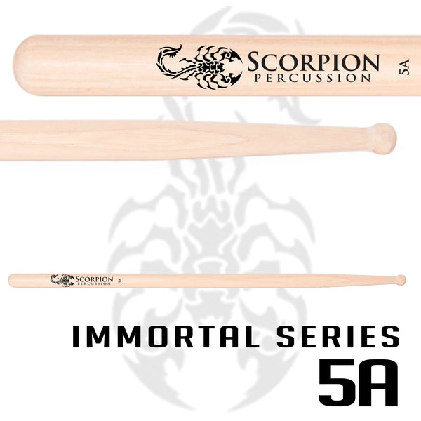 Scorpion Percussion Immortal Series 5A Ball Tip - Lacquer Finish