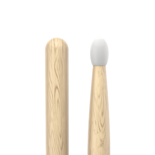 Promark Classic Attack 747B Shira Kashi Oak Drumstick, Oval Nylon Tip