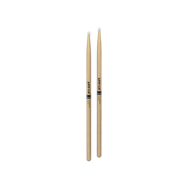 Promark Classic Forward 5B Hickory Drumstick, Oval Nylon Tip