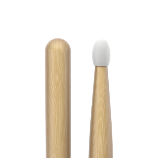 Promark Classic Forward 5B Hickory Drumstick, Oval Nylon Tip