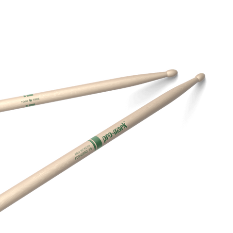 Promark Classic Forward 5B Raw Hickory Drumstick, Oval Wood Tip