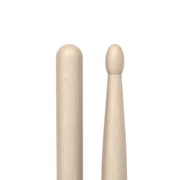 Promark Classic Forward 5B Raw Hickory Drumstick, Oval Wood Tip