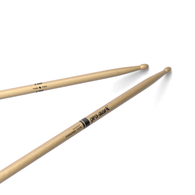 Promark Classic Forward 747B Hickory Drumstick, Oval Wood Tip