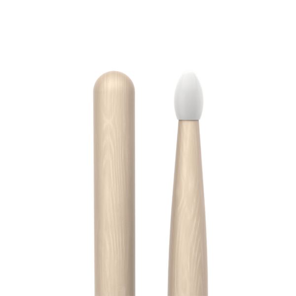 Promark Classic Forward 747 Raw Hickory Drumstick, Oval Nylon Tip