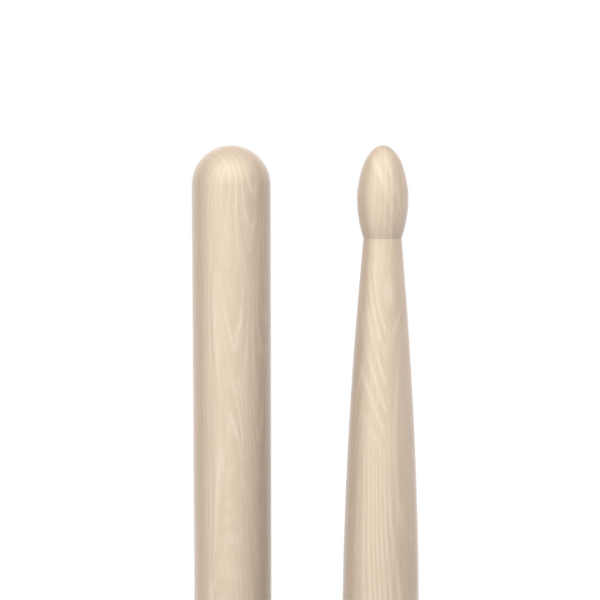 Promark Classic Forward 7A Raw Hickory Drumstick, Oval Wood Tip