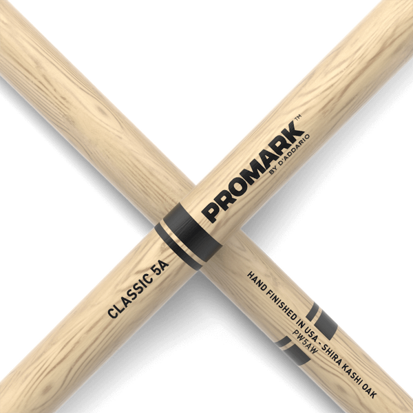 ProMark Classic Attack 5A Shira Kashi Oak Drumstick, Oval Wood Tip