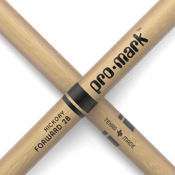 Promark Classic Forward 2B Hickory Drumstick, Oval Nylon Tip