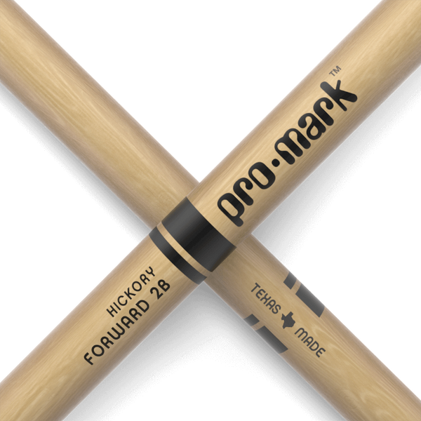 Promark Classic Forward 2B Hickory Drumstick, Oval Wood Tip