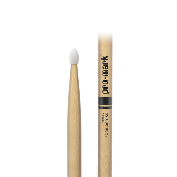 Promark Classic Forward 5A Hickory Drumstick, Oval Nylon Tip