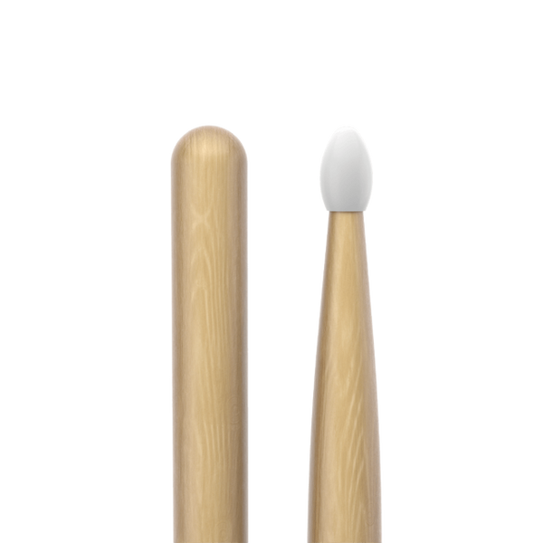 Promark Classic Forward 5A Hickory Drumstick, Oval Nylon Tip