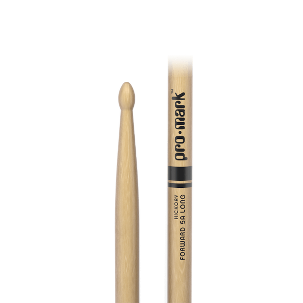 Promark Classic Forward 5A Long Hickory Drumstick, Oval Wood Tip