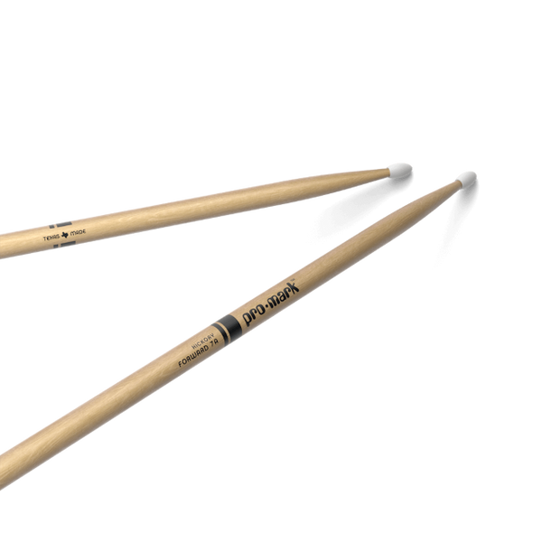 ProMark Classic Forward 7A Hickory Drumstick, Oval Nylon Tip