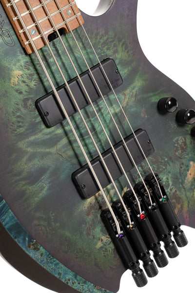 Cort SPACE5SDG Artisan Series Space 5 Bass Guitar (5 String) Star Dust Green