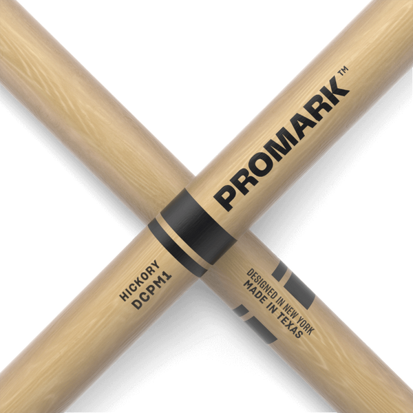 Promark DCPM1 Hickory Marching Drumstick, Wood Tip