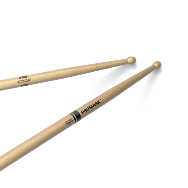 Promark DCPM1i Light Hickory Marching Drumstick, Wood Tip