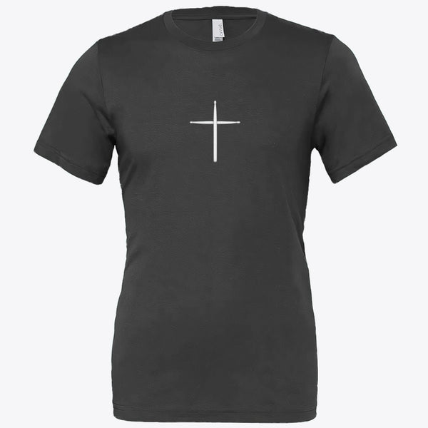 Drumstick Cross Psalms 150:5 Tee - White Label