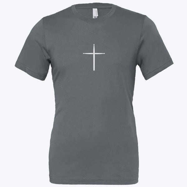 Drumstick Cross Psalms 150:5 Tee - White Label