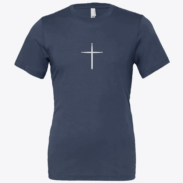 Drumstick Cross Psalms 150:5 Tee - White Label