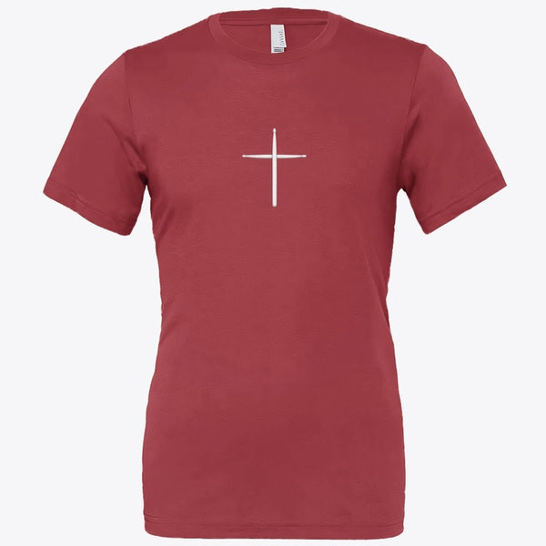 Drumstick Cross Psalms 150:5 Tee - White Label