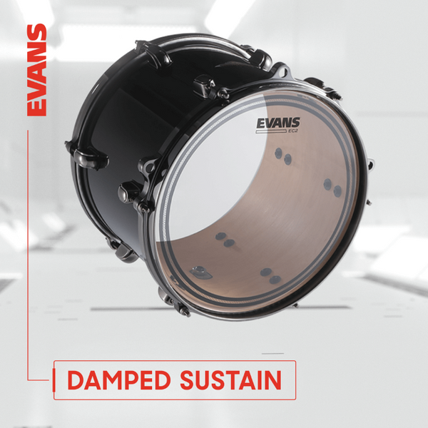 EVANS EC2S Clear Tom Batter Drumhead Pack