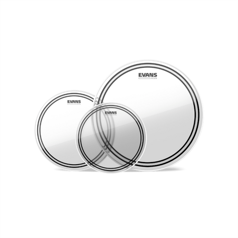 EVANS EC2S Clear Tom Batter Drumhead Pack