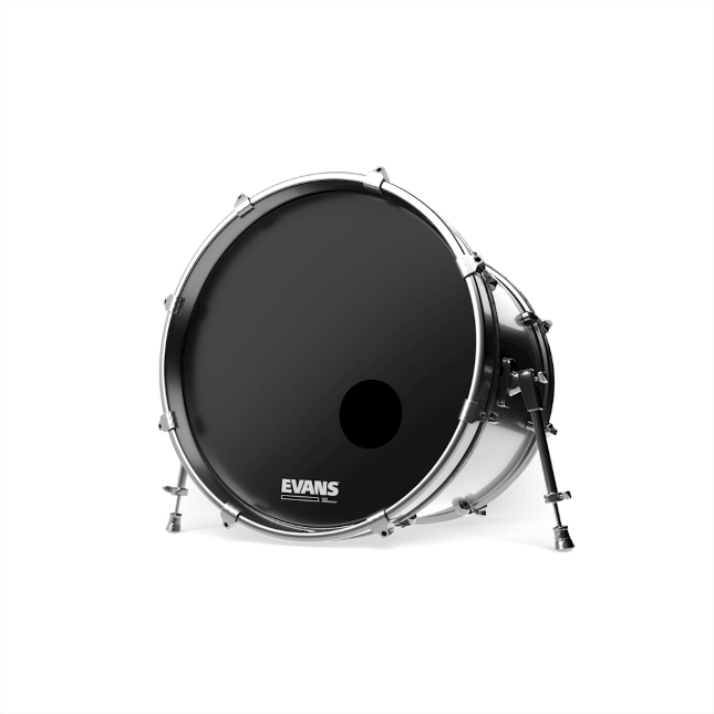 EVANS EQ3 Resonant Black Bass Drum Head