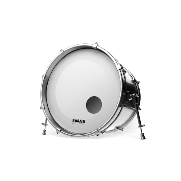 EVANS EQ3 Resonant Coated White Bass Drum Head