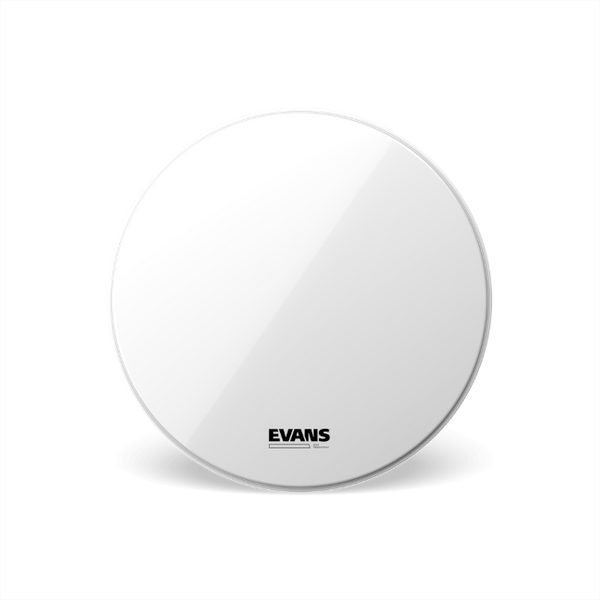 EVANS EQ3 Resonant Smooth White Bass Drum Head, No Port