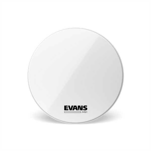 EVANS MX1™ White Marching Bass Drumheads