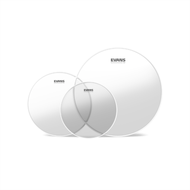 EVANS G2 Clear Tom Batter Drumhead Pack