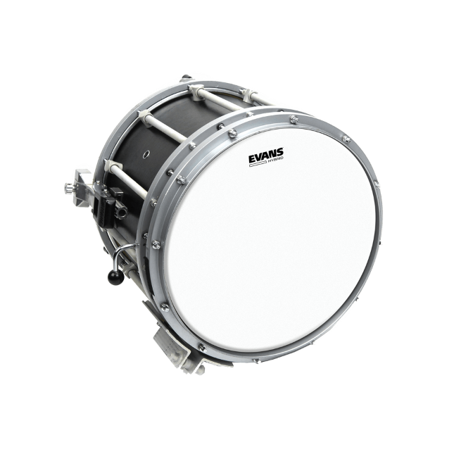 Hybrid White Marching Snare Batter Drumhead
