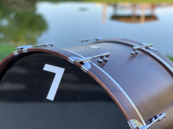 7drums "Texas Series" 3 Piece Kit | Texas Aged Rustic Stain | Chrome