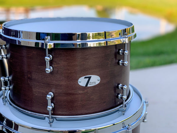 7drums "Texas Series" 3 Piece Kit | Texas Aged Rustic Stain | Chrome