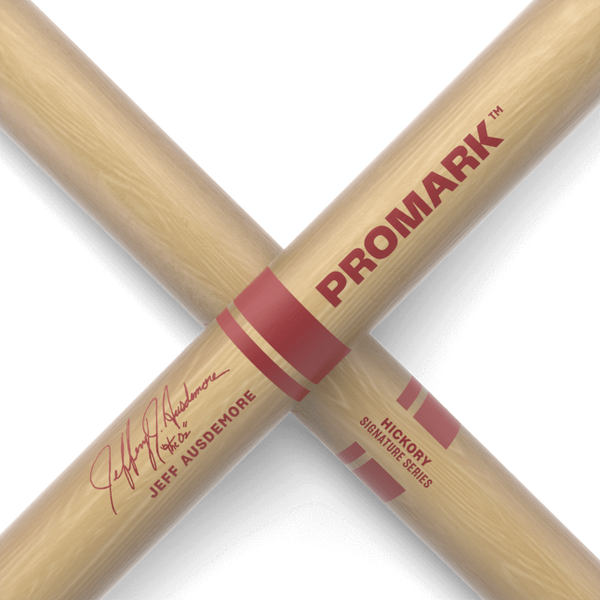 Promark Jeff Ausdemore Hickory Marching Drumstick, Wood Tip