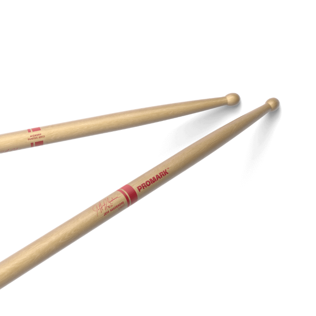 Promark Jeff Ausdemore Light Hickory Marching Drumstick, Wood Tip