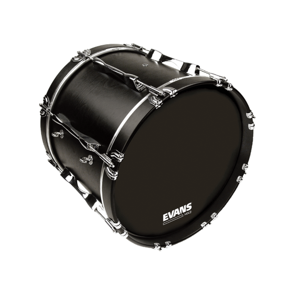 EVANS MX2™ Black Marching Bass Drumheads