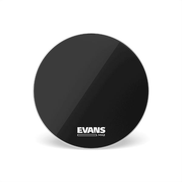 EVANS MX2™ Black Marching Bass Drumheads